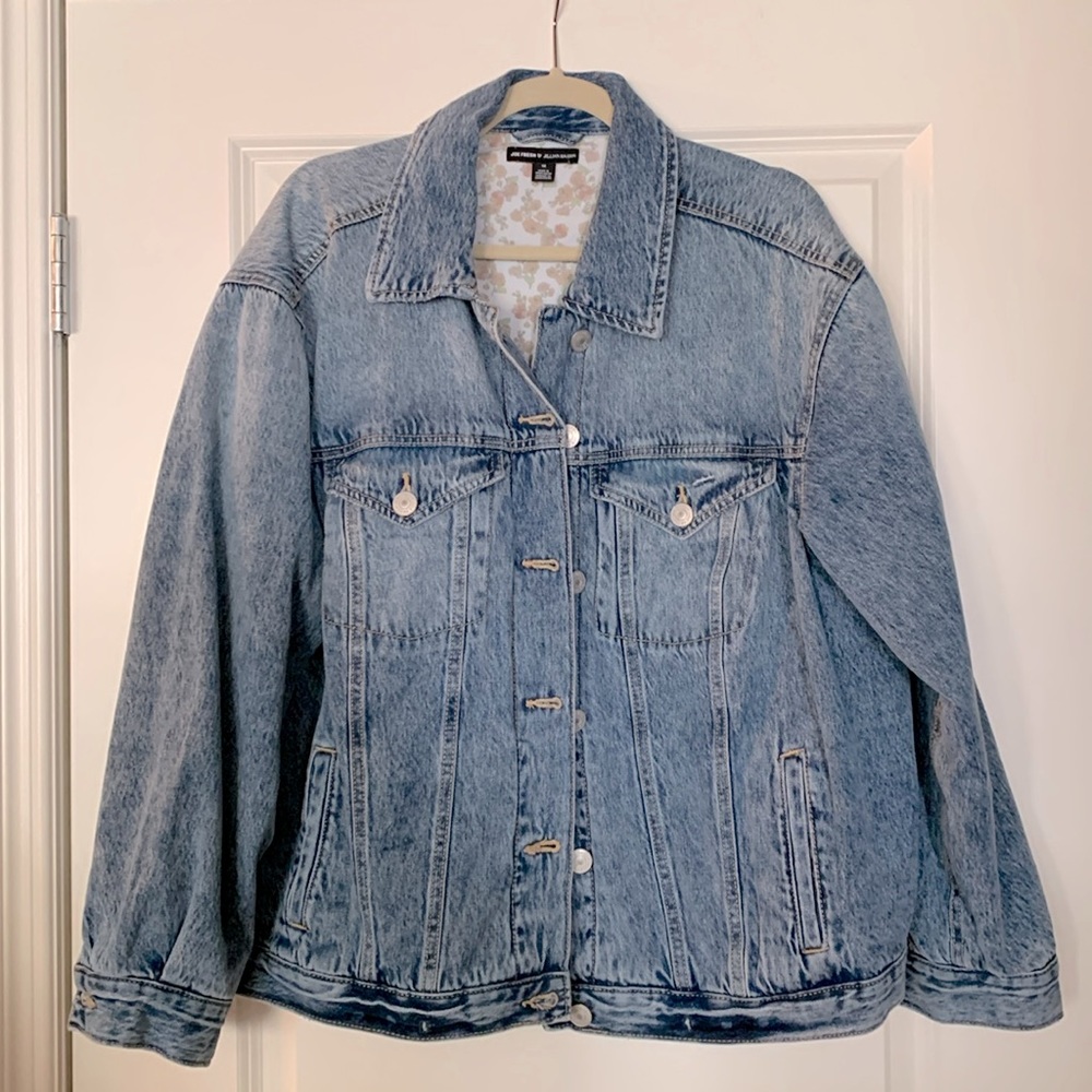 Jillian Harris x Joe Fresh oversized denim jacket 1X